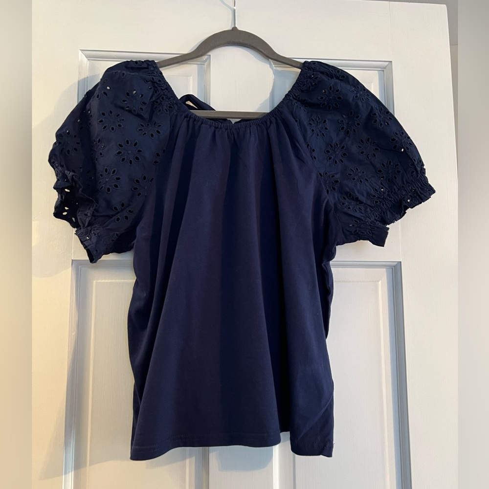 Womens J.Crew Navy Top